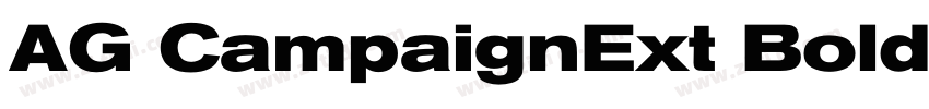 AG CampaignExt Bold字体转换